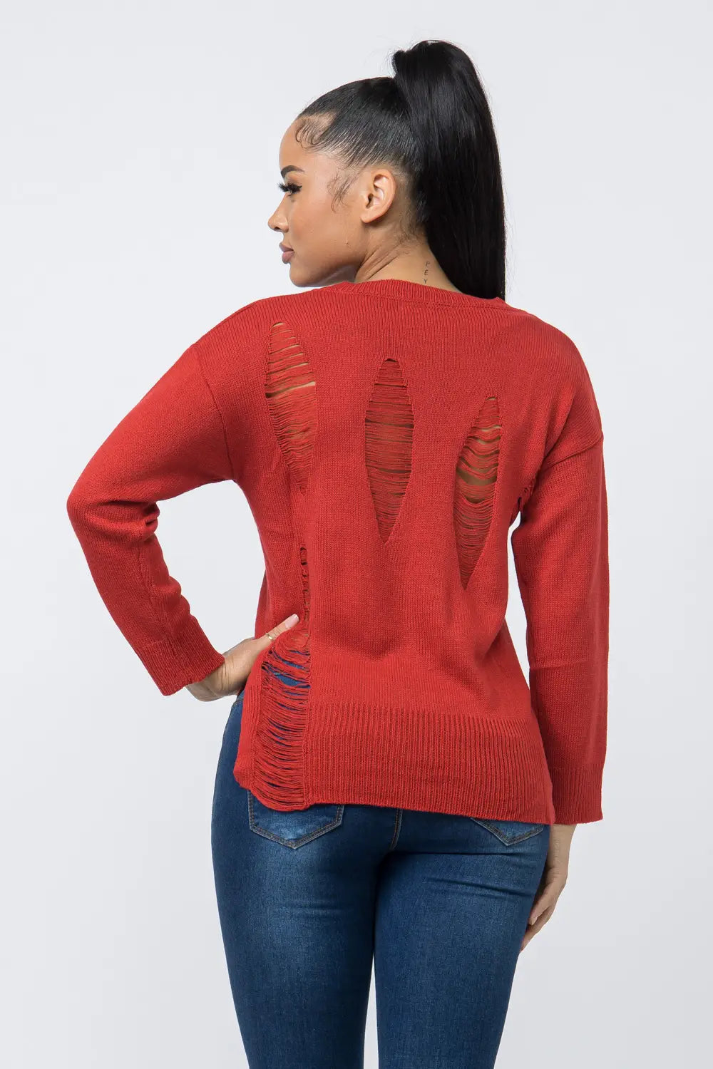 Long Sleeve Crew Neck Sweater