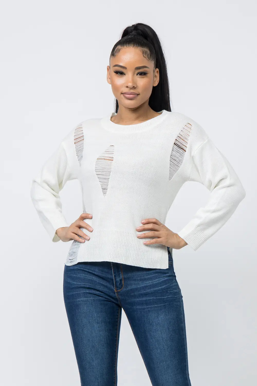 Long Sleeve Crew Neck Sweater