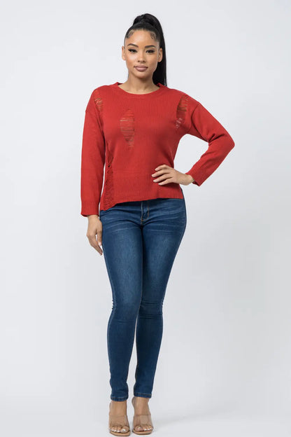 Long Sleeve Crew Neck Sweater