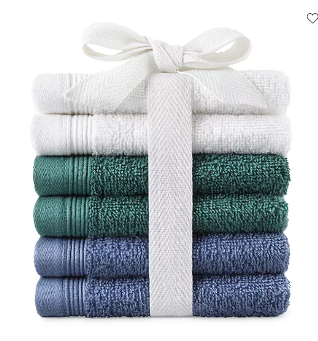 Home Express 6pc Washcloth Set