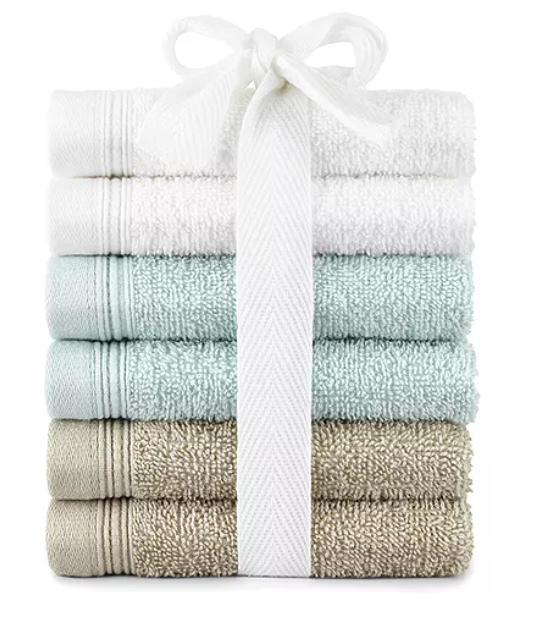 Home Express 6pc Washcloth Set