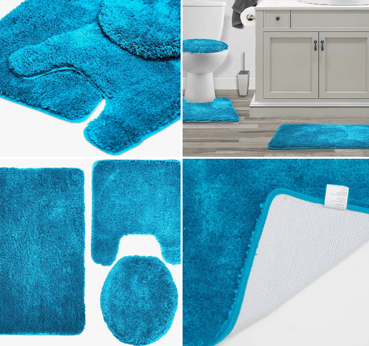 3pc Solid Bathmat Set