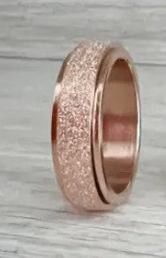 Stainless Steel Spinner Rings Gold