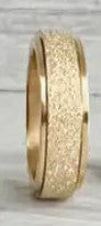 Stainless Steel Spinner Rings Gold