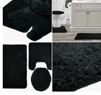 3pc Solid Bathmat Set