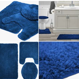 3pc Solid Bathmat Set