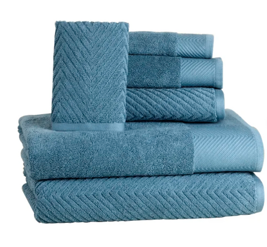 Joplyn 6 Piece 100% Cotton Towel Set