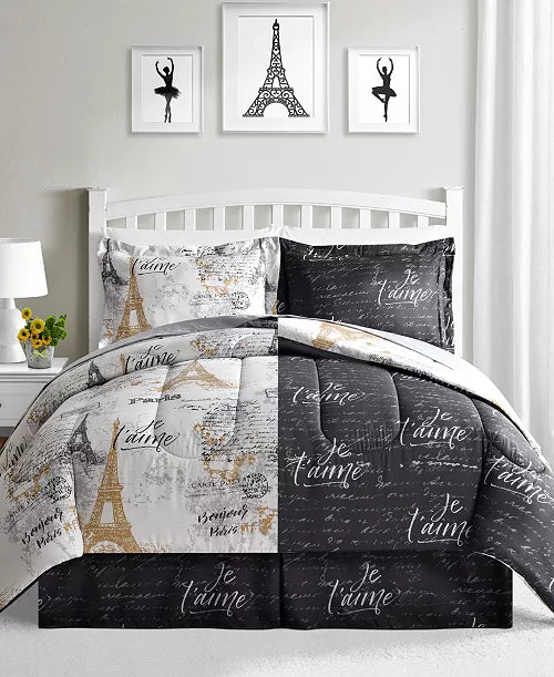 Paris Gold Reversible 8 Pc. Comforter Sets