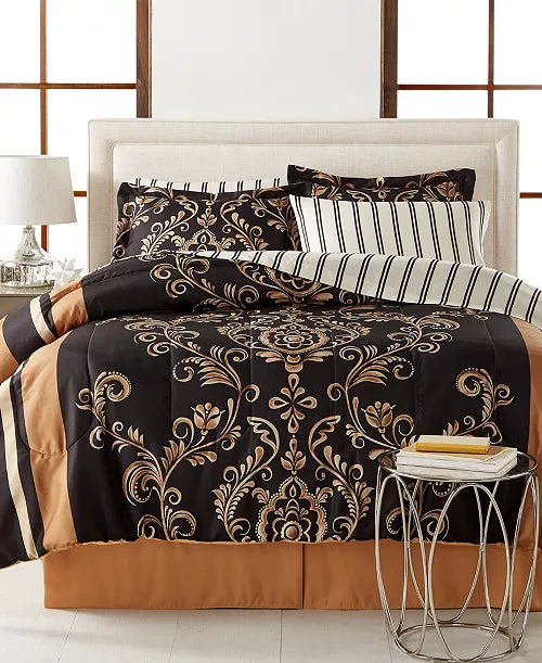 Sabrina Reversible 8 Pc. Queen Comforter Set