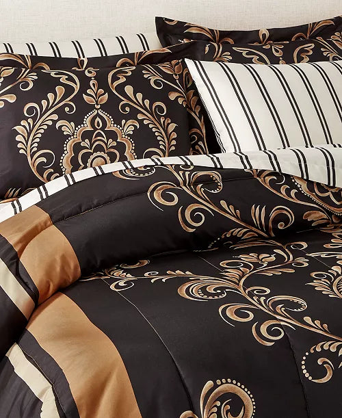 Sabrina Reversible 8 Pc. Queen Comforter Set