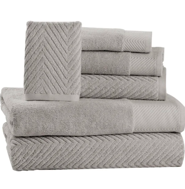 Joplyn 6 Piece 100% Cotton Towel Set